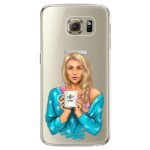 Plastové pouzdro iSaprio - Coffe Now - Blond - Samsung Galaxy S6 Edge Plus