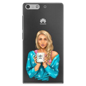 Plastové pouzdro iSaprio - Coffe Now - Blond - Huawei Ascend P7 Mini