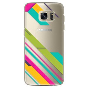 Plastové pouzdro iSaprio - Color Stripes 03 - Samsung Galaxy S7