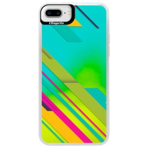 Neonové pouzdro Blue iSaprio - Color Stripes 03 - iPhone 7 Plus