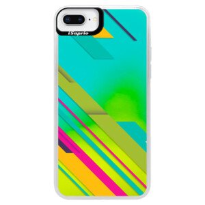 Neonové pouzdro Blue iSaprio - Color Stripes 03 - iPhone 8 Plus