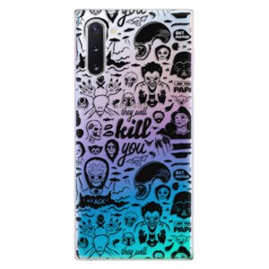 Odolné silikonové pouzdro iSaprio - Comics 01 - black - Samsung Galaxy Note 10