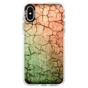 Silikonové pouzdro Bumper iSaprio - Cracked Wall 01 - iPhone X