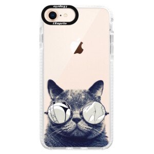 Silikonové pouzdro Bumper iSaprio - Crazy Cat 01 - iPhone 8