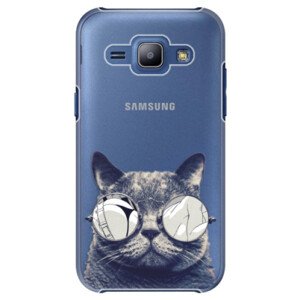 Plastové pouzdro iSaprio - Crazy Cat 01 - Samsung Galaxy J1