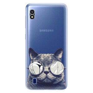 Odolné silikonové pouzdro iSaprio - Crazy Cat 01 - Samsung Galaxy A10