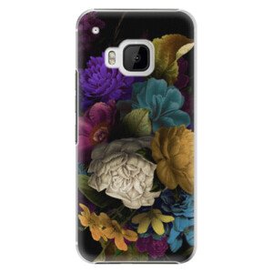Plastové pouzdro iSaprio - Dark Flowers - HTC One M9