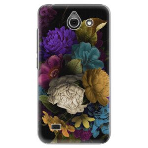 Plastové pouzdro iSaprio - Dark Flowers - Huawei Ascend Y550