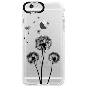 Silikonové pouzdro Bumper iSaprio - Three Dandelions - black - iPhone 6/6S