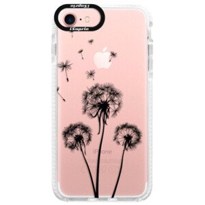 Silikonové pouzdro Bumper iSaprio - Three Dandelions - black - iPhone 7