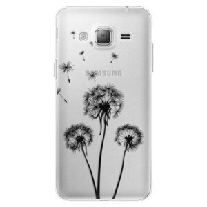 Plastové pouzdro iSaprio - Three Dandelions - black - Samsung Galaxy J3
