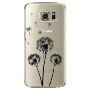 Plastové pouzdro iSaprio - Three Dandelions - black - Samsung Galaxy S6