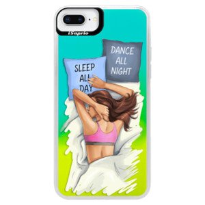 Neonové pouzdro Blue iSaprio - Dance and Sleep - iPhone 8 Plus