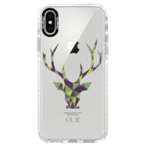 Silikonové pouzdro Bumper iSaprio - Deer Green - iPhone X
