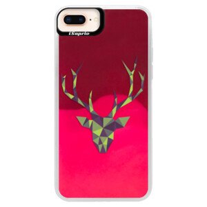Neonové pouzdro Pink iSaprio - Deer Green - iPhone 8 Plus
