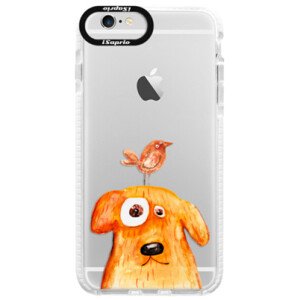 Silikonové pouzdro Bumper iSaprio - Dog And Bird - iPhone 6/6S