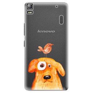 Plastové pouzdro iSaprio - Dog And Bird - Lenovo A7000