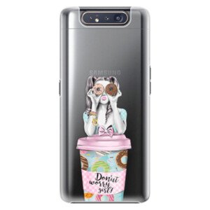 Plastové pouzdro iSaprio - Donut Worry - Samsung Galaxy A80