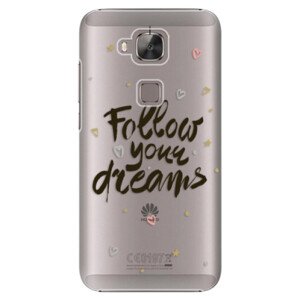 Plastové pouzdro iSaprio - Follow Your Dreams - black - Huawei Ascend G8