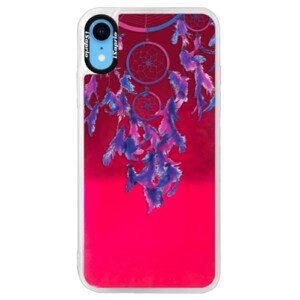 Neonové pouzdro Pink iSaprio - Dreamcatcher 01 - iPhone XR