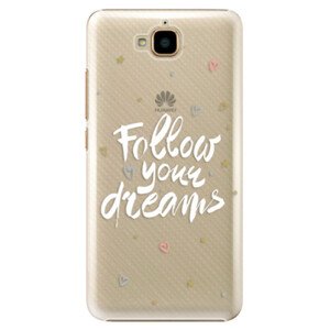Plastové pouzdro iSaprio - Follow Your Dreams - white - Huawei Y6 Pro