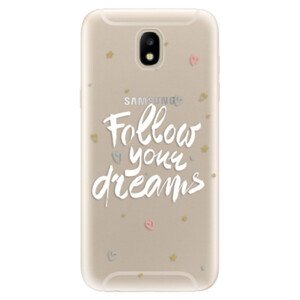 Odolné silikonové pouzdro iSaprio - Follow Your Dreams - white - Samsung Galaxy J5 2017