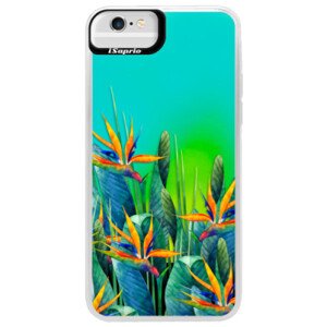 Neonové pouzdro Blue iSaprio - Exotic Flowers - iPhone 6 Plus/6S Plus