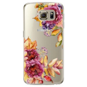 Plastové pouzdro iSaprio - Fall Flowers - Samsung Galaxy S6