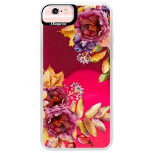 Neonové pouzdro Pink iSaprio - Fall Flowers - iPhone 6 Plus/6S Plus