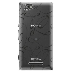 Plastové pouzdro iSaprio - Fancy - black - Sony Xperia M