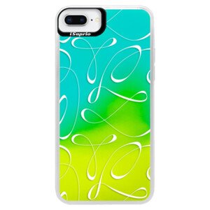 Neonové pouzdro Blue iSaprio - Fancy - white - iPhone 8 Plus