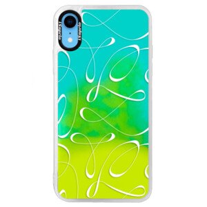 Neonové pouzdro Blue iSaprio - Fancy - white - iPhone XR
