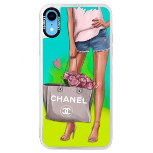 Neonové pouzdro Blue iSaprio - Fashion Bag - iPhone XR