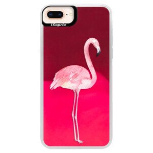 Neonové pouzdro Pink iSaprio - Flamingo 01 - iPhone 8 Plus