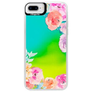 Neonové pouzdro Blue iSaprio - Flower Brush - iPhone 7 Plus