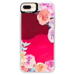 Neonové pouzdro Pink iSaprio - Flower Brush - iPhone 8 Plus