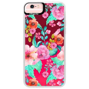 Neonové pouzdro Pink iSaprio - Flower Pattern 01 - iPhone 6 Plus/6S Plus