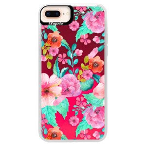 Neonové pouzdro Pink iSaprio - Flower Pattern 01 - iPhone 8 Plus