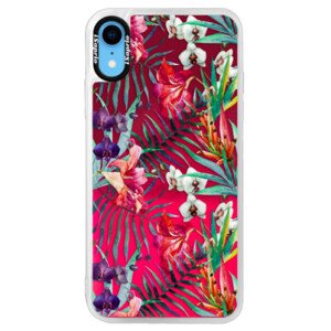 Neonové pouzdro Pink iSaprio - Flower Pattern 03 - iPhone XR
