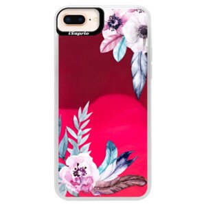 Neonové pouzdro Pink iSaprio - Flower Pattern 04 - iPhone 8 Plus