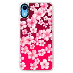 Neonové pouzdro Pink iSaprio - Flower Pattern 05 - iPhone XR