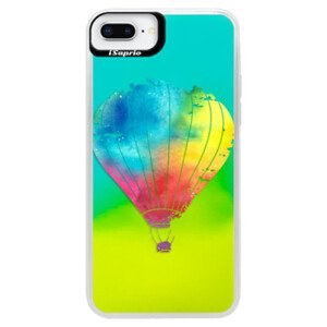 Neonové pouzdro Blue iSaprio - Flying Baloon 01 - iPhone 8 Plus
