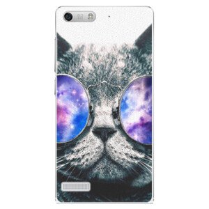 Plastové pouzdro iSaprio - Galaxy Cat - Huawei Ascend G6