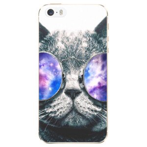 Odolné silikonové pouzdro iSaprio - Galaxy Cat - iPhone 5/5S/SE