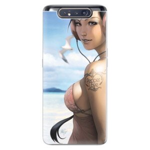 Odolné silikonové pouzdro iSaprio - Girl 02 - Samsung Galaxy A80