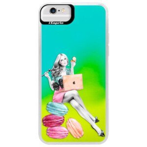 Neonové pouzdro Blue iSaprio - Girl Boss - iPhone 6 Plus/6S Plus