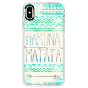 Silikonové pouzdro Bumper iSaprio - Hakuna Matata Green - iPhone XS Max