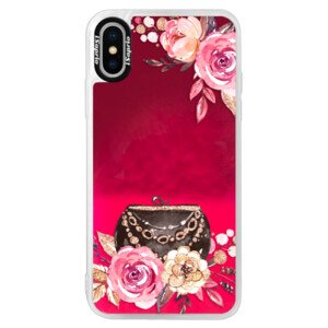Neonové pouzdro Pink iSaprio - Handbag 01 - iPhone XS