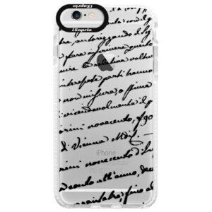 Silikonové pouzdro Bumper iSaprio - Handwriting 01 - black - iPhone 6/6S