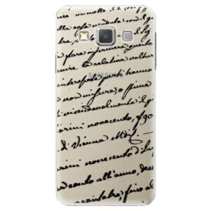 Plastové pouzdro iSaprio - Handwriting 01 - black - Samsung Galaxy A7
